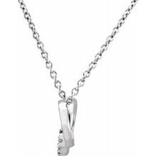 Load image into Gallery viewer, 14K White .06 CTW Diamond 