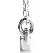 Load image into Gallery viewer, Baguette cut diamond minimal necklace