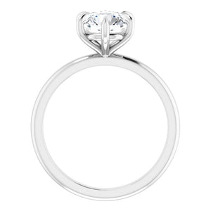 6 prong round diamond ring