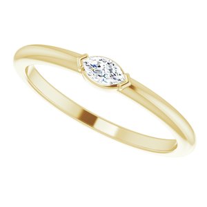 Marquise simple ring