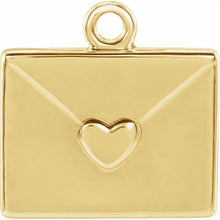 Load image into Gallery viewer, Yellow gold envelope necklace