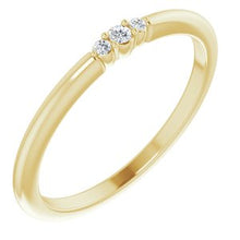 Load image into Gallery viewer,  .04 CTW Diamond Stackable Ring