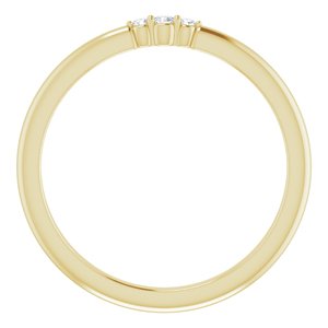  .04 CTW Diamond Stackable Ring