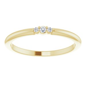  .04 CTW Diamond Stackable Ring