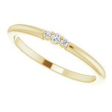Load image into Gallery viewer,  .04 CTW Diamond Stackable Ring