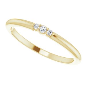  .04 CTW Diamond Stackable Ring