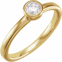 Load image into Gallery viewer, Bezel-Set Ring