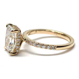 radiant cut diamond ring