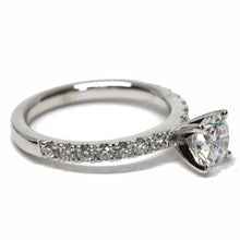Load image into Gallery viewer, Round Brilliant Pave Set Diamond Ring