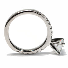 Load image into Gallery viewer, Round Brilliant Pave Set Diamond Ring