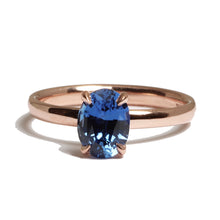 Load image into Gallery viewer, 18K Rose Gold Sapphire Ring