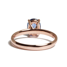 Load image into Gallery viewer, 18K Rose Gold Sapphire Ring