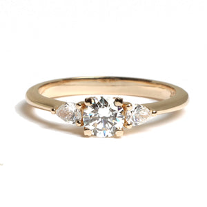 Three diamonds ring