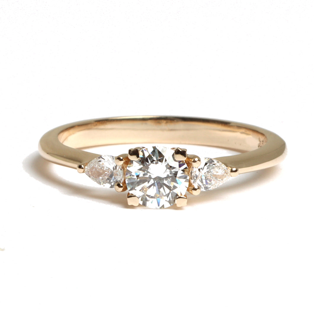 Three diamonds ring