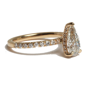 Pear Shape Diamond  Ring