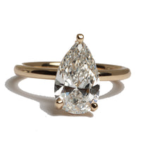 Load image into Gallery viewer, Camelia Pear Cut Diamond Ring