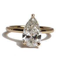 Load image into Gallery viewer, Camelia Pear Cut Diamond Ring - Elzom