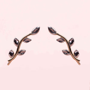 Leaf  Crawler Earrings - Elzom