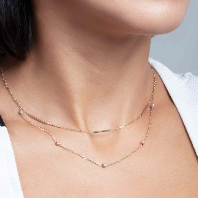 Double strand necklace