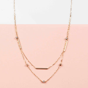 Double strand necklace